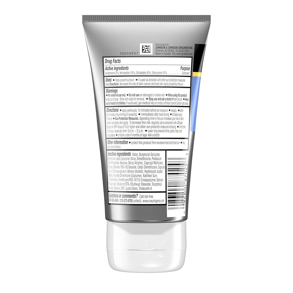 Neutrogena Sport Face Sunscreen SPF 70+, Oil-Free, 2.5 Fl Oz, Sweat & Water-Resistant, Broad-Spectrum UVA/UVB, Nourish & Restore Skin Balance, Oxybenzone Free Sunscreen for Face