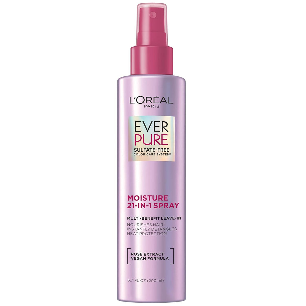 21-In-1 Leave in Conditioner Spray, Sulfate Free, Vegan, Everpure 6.8 Fl Oz