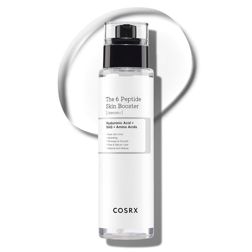 6X Peptide Collagen Skin Booster Toner Serum for Dull & Uneven Skin, Preps Skin with Copper Peptides, Ghk-Cu, Skin Renewal Boosting Facial Essence, Korean Skin Care, 5.07 Fl.Oz