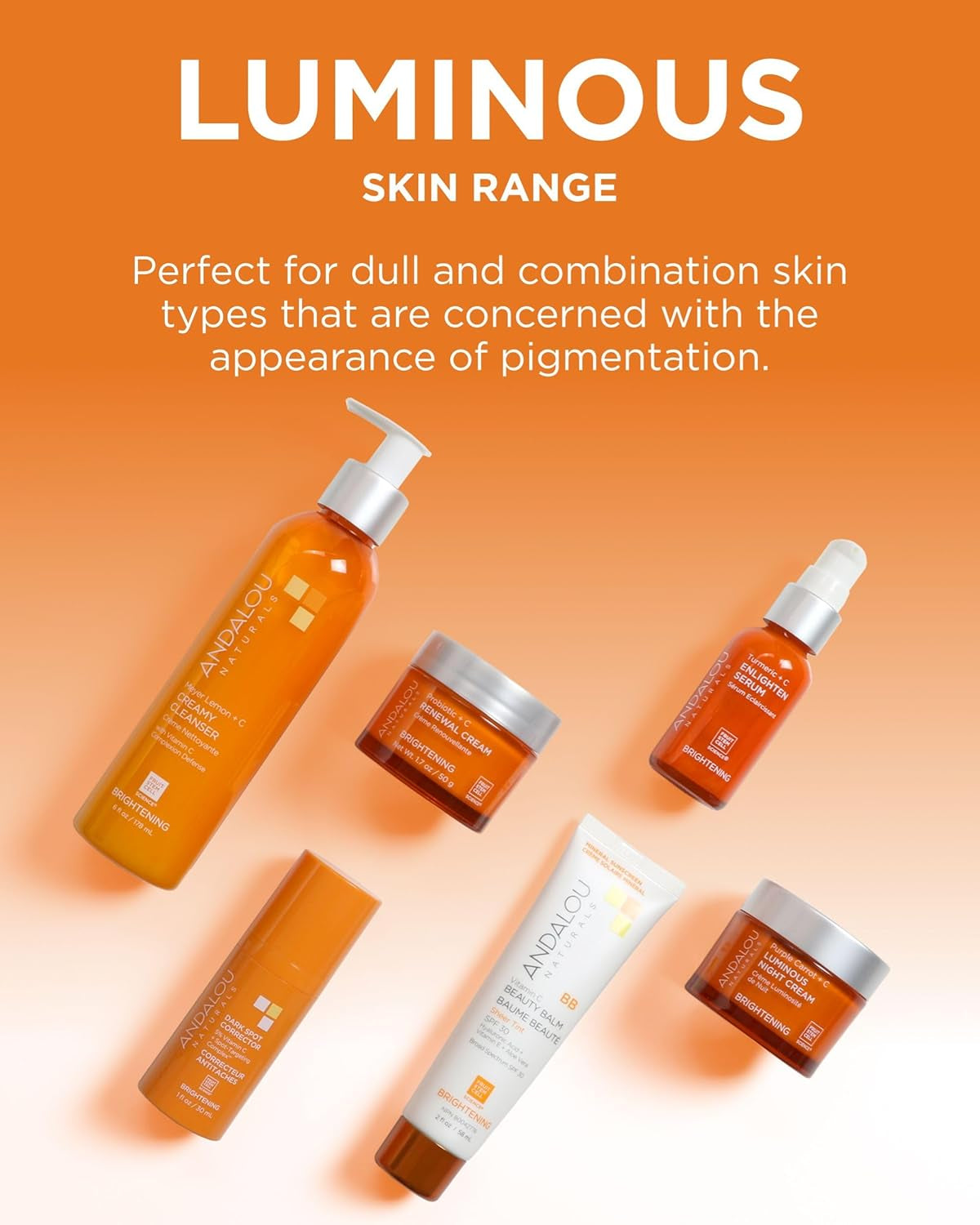 Illuminating Facial Toner Clementine + Vitamin C - Hydrating Face Mist Toner to Balance & Refresh Skin - with Fruit Stem Cell Complex plus Aloe Vera - 6 Fl Oz