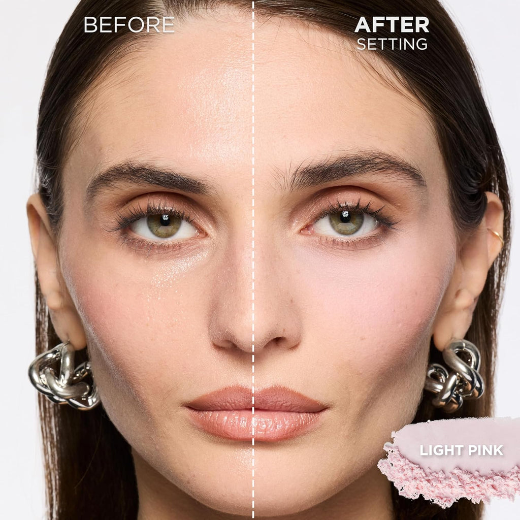 Infallible Blur-Fection Longwear Loose Setting Powder, Blurring Face Powder with up to 24Hrs of Wear, Brightening Light Pink, 1 Kit