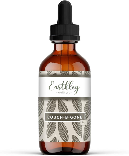 , Cough-B-Gone, Natural Herbal Formula, Cold and Cough Remedy, Removes Extra Mucus, Soothes Sore Throats, Promotes Lung Health, and Detoxification, Cough Be Gone (2Oz, Original)