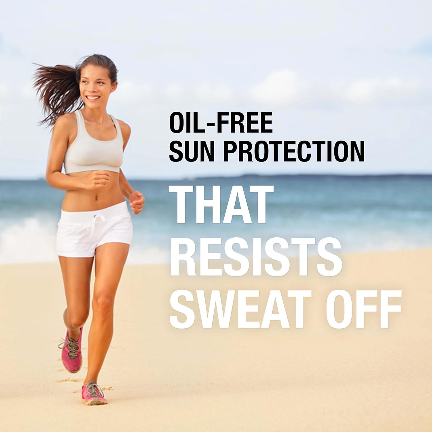 Neutrogena Sport Face Sunscreen SPF 70+, Oil-Free, 2.5 Fl Oz, Sweat & Water-Resistant, Broad-Spectrum UVA/UVB, Nourish & Restore Skin Balance, Oxybenzone Free Sunscreen for Face