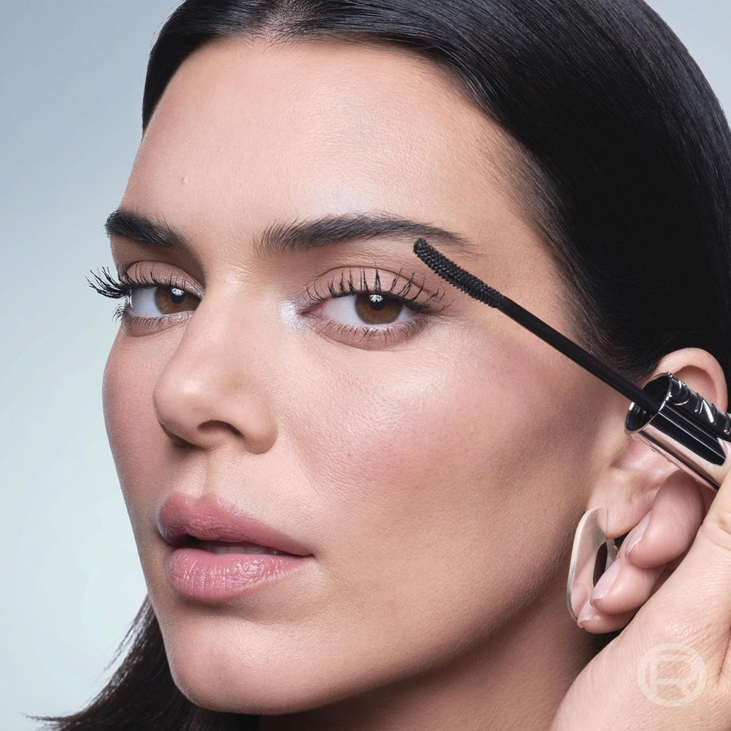Extensionist Mascara, Lengthening, Volumizing, and Curling Formula for a Lash Extension Eye Makeup Look, Washable Blackest Black