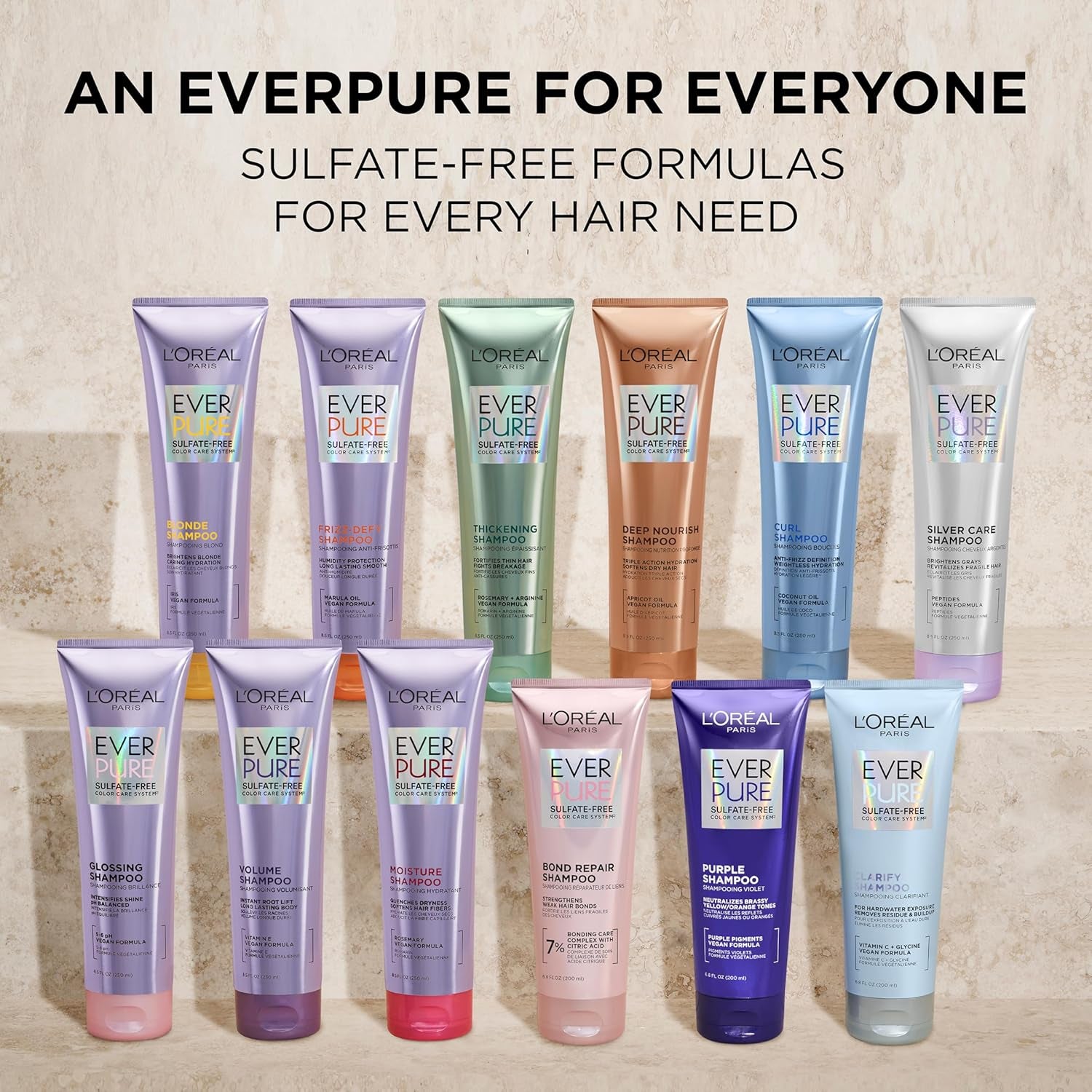 21-In-1 Leave in Conditioner Spray, Sulfate Free, Vegan, Everpure 6.8 Fl Oz