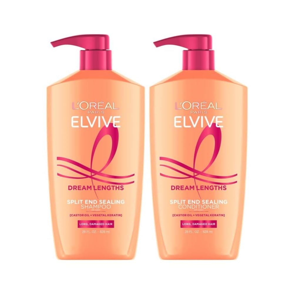 L'Oreal Paris Elvive Dream Lengths Shampoo and Conditioner Kit, Paraben Free, 1 Kit