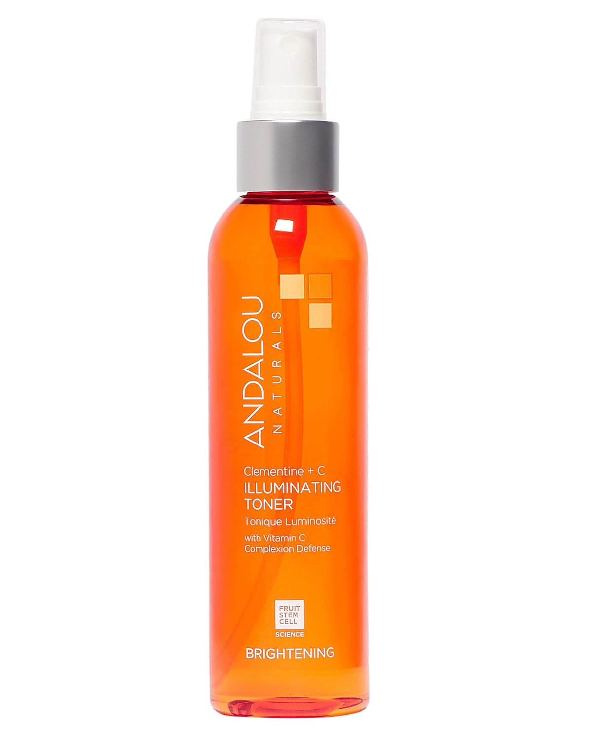 Illuminating Facial Toner Clementine + Vitamin C - Hydrating Face Mist Toner to Balance & Refresh Skin - with Fruit Stem Cell Complex plus Aloe Vera - 6 Fl Oz